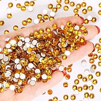 Novani Rhinestones 3000Pcs Flatback Crystal Round Loose Gemstones Glass Rhinestones For Crafts Makeup Nail Art Clothes Shoes Diy