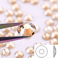 Novani Rhinestones 3000Pcs Flatback Crystal Round Loose Gemstones Glass Rhinestones For Crafts Makeup Nail Art Clothes Shoes Diy