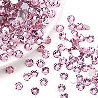 Novani Rhinestones 3000Pcs Flatback Crystal Round Loose Gemstones Glass Rhinestones For Crafts Makeup Nail Art Clothes Shoes Diy