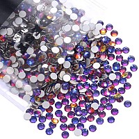 Novani Rhinestones 3000Pcs Flatback Crystal Round Loose Gemstones Glass Rhinestones For Crafts Makeup Nail Art Clothes Shoes Diy