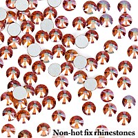 Novani Rhinestones 1440Pcs Flatback Crystal Round Loose Gemstones Glass Rhinestones For Crafts Makeup Nail Art Clothes Shoes Diy