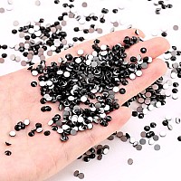 Novani Rhinestones 3000Pcs Flatback Crystal Round Loose Gemstones Glass Rhinestones For Crafts Makeup Nail Art Clothes Shoes Diy