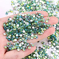 Novani Rhinestones 3000Pcs Flatback Crystal Round Loose Gemstones Glass Rhinestones For Crafts Makeup Nail Art Clothes Shoes Diy