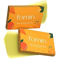 Fomin Antibacterial Paper Soap Sheets For Hand Washing 200 Sheets Orange Portable Travel Soap Sheets Dissolvable Camping