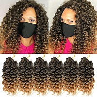 Gogo Curl Crochet Hair 8 Inch 6 Packs Short Curly Crochet Hair For Black Women Beach Curl Water Wave Curly Crochet Braids Hair