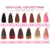 Gogo Curl Crochet Hair 8 Inch Short Curly Crochet Hair For Black Women Beach Curl Crochet Hair Water Wave Curly Crochet Braids