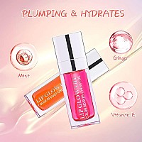 Glow Lip Oil Plumping Lip Gloss Hydrating Lip Care Nonsticky Big Brush Head Korean Lip Tint Primer Glitter Shine Lipgloss Cher