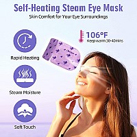 Serfeymi 10PCS Steam Eye Masks Relief Eye Fatigue,Hot Compress Self Heating Warm Eye Mask,Disposable Eye SPA Heated Eye Mask for Dry Eyes Dark Circles Tired Eyes -Lavender(5PCS)+ Chamomile(5PCS)