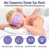 Serfeymi 10PCS Steam Eye Masks Relief Eye Fatigue,Hot Compress Self Heating Warm Eye Mask,Disposable Eye SPA Heated Eye Mask for Dry Eyes Dark Circles Tired Eyes -Lavender(5PCS)+ Chamomile(5PCS)