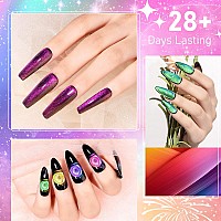 Supwee Cat Eye Gel Nail Polish With Magnet 9D Galaxy Cateye Manicure Soak Off Uv Diy Salon Home Gift 12 Colors 7Ml024Fl Oz