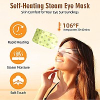 Serfeymi 10 Packs Steam Eye Masks Relieve Eye Fatigue, Eye Patch Self Heating Warm Eye Mask, Disposable Eye SPA Heated Eye Mask for Dry Eyes, Dark Circles, Tired Eyes -Unscented(5PCS)+ Chamomile(5PCS)