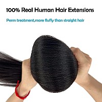 Smartinnov Tape In Hair Extensions Human Hair Yaki Straight Natural Black Brazilian Remy Hair Seamless Yaki Tape In Hair Extensi