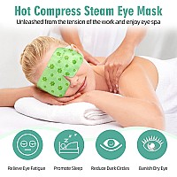 Serfeymi 10 Packs Steam Eye Masks Relief Eye Fatigue, Eye Patch Warm Eye Mask, Hot Compress Disposable Eye SPA Heated Eye Mask for Dry Eyes, Dark Circles, Tired Eyes, Stay Up All Night (Unscented)