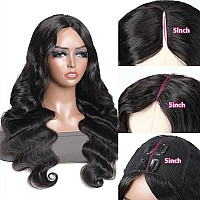 Beauty Forever Small Cap V Part Wig Body Wave Human Hair No Leave Out No Glue No Gel Upgraded U Part Wigs For Women10A Grade We