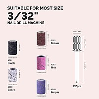 Melodysusie Sanding Bands For Nail Drill Nail Sanding Bands Professional Sanding Bit Nails 202 Pieces 5 Colors Coarse Medium Fin