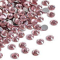 Beadsland 2880Pcs Flat Back Crystal Rhinestones Round Gems For Nail Art And Craft Glue Fixlight Purpless31214Mm