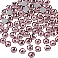 Beadsland 2880Pcs Flat Back Crystal Rhinestones Round Gems For Nail Art And Craft Glue Fixlight Purpless31214Mm