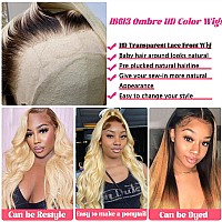 28 Inch Blonde Human Hair Lace Front Wigs For Black Women 13X4 Free Part Brazilian Human Hair Wigs Pre Plucked Hairline With Bab