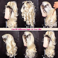 28 Inch Blonde Human Hair Lace Front Wigs For Black Women 13X4 Free Part Brazilian Human Hair Wigs Pre Plucked Hairline With Bab