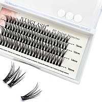 Clear Band Lashes Clusters Ninglash R4 C Curl Diy Eyelash Extension 92 Pcs Individual Lashes Extensions Soft Natural Lightweig