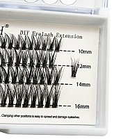 Clear Band Lashes Clusters Ninglash R4 C Curl Diy Eyelash Extension 92 Pcs Individual Lashes Extensions Soft Natural Lightweig