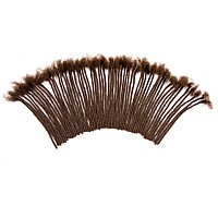 Teresa Small 04Cm Width 8 Inch 70 Strands Dark Brown Color 100 Human Hair Dreadlock Extensions For Menwomenkids Full Handm