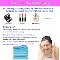 Makeup Remover Cloth 5 Pack Reusable Microfiber Makeup Remover Face Towel Removing All Makeup With Just Water Soft For All Ski