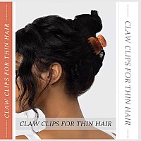 Awaytr Small Claw Clips For Thin Hair 16 Matte Cute Hair Clips For Women Double Row Teeth Jaw Clips For Hair 12 Pcs Hair C