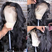 MEIKING Body Wave Lace Front Wigs Human Hair 13x4 Lace Frontal Glueless Wigs for Black Women 180% Density HD Lace Front Wigs Human Hair Pre Plucked with Baby Hair Natural Hairline(28inch, 13x4 body wave wig)