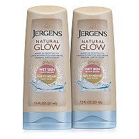 Jergens Natural Glow Wet Skin Inshower Self Tanner Body Lotion Fairmedium Skin Tones Pack Of 2