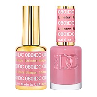 Dnd Dc Gel Polish Set Pink Collection Uvled Gel Polish And Air Dry Nail Lacquer Matching Chipfree Polish Duo 080 Lobster B