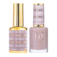 Dnd Dc Gel Polish Set Beige Nude Collection Uvled Gel Polish And Air Dry Nail Lacquer Matching Chipfree Polish Duo 103 Bam