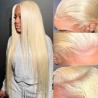 Alididi 613 Blonde Lace Front Wigs Human Hair 13x4 150% Density Straight Lace Frontal Wig Human Hair Pre Plucked With Baby Hair HD Lace Front Wigs Human Hair For Black&White Women (34 Inch, 13x4 Straight Lace Front Wig)