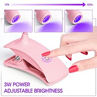 Aoraem Led Nail Lamp Portable Gooseneck Plug In Lamp Gel Light Nail Dryer Gel Polish Light Professional Nail Light For Gel Nail