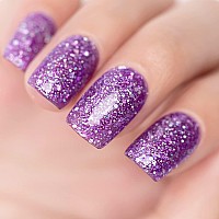 Rarjsm Lavender Gel Nail Polish Glitter Sparkly Iridescent Rainbow Purple Shimmer Holographic Nail Gel Polish Soak Off Led Uv Cu