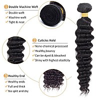 Fashion Vila Brazilian Deep Wave Bundles With Frontal 9A 100 Unprocessed Human Hair Loose Deep Wave 3 Bundles Human Hair With 1