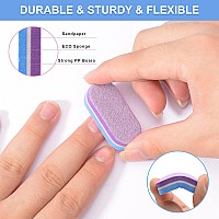 Diesisa Mini Nail Files Block 100180 Grit Sponge Nail Buffers For Acrylic Nails Mini Buffing Block Double Sided For Manicure