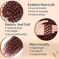 Showcoco 18 Inch Passion Twist Hair Water Wave Crochet Hair For Black Women 6 Packs Passion Twist Crochet Hair Braids Synthetic