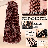 Showcoco 18 Inch Passion Twist Hair Water Wave Crochet Hair For Black Women 6 Packs Passion Twist Crochet Hair Braids Synthetic