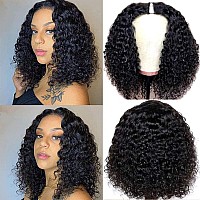 Amznlady Curly Pixie Cut Wig Human Hair Wigs V Part Human Hair Wig No Leave Out Brazilian Human Hair Wig For Black Women Curly B