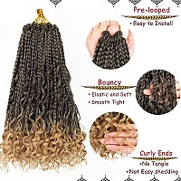 Beverlee Boho Box Braids 8 Packs Goddess Box Braids 14 Inch Bohemian Box Braids Crochet Hair Crochet Box Braids With Curly Ends