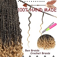 Beverlee Boho Box Braids 8 Packs Goddess Box Braids 14 Inch Bohemian Box Braids Crochet Hair Crochet Box Braids With Curly Ends