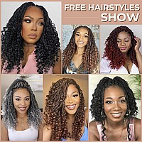 Toyotress Boho Box Braids Crochet Hair 20 Inch 8 Packs Ombre Blonde Box Braids Crochet Hair Curly End Crochet Braids Long Pre