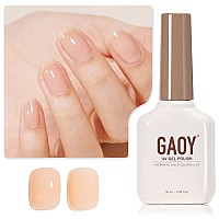 Gaoy Jelly Nude Gel Nail Polish 16Ml Sheer Nautral Gel Polish Uv Light Cure For Nail Art Diy Color 1078