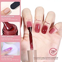 Gaoy Jelly Nude Gel Nail Polish 16Ml Sheer Nautral Gel Polish Uv Light Cure For Nail Art Diy Color 1305