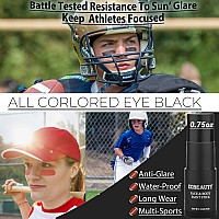 Ccbeauty Eye Black Baseball Grease Black Face Body Paint Colored Drip Stick Eyeblack Softball Football Nontoxic Sport Gear A