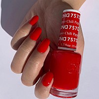 Dnd Gel Polish Set 1 Each Of Red Gel Polish And Red Nail Polish 757 Chili Pepper 05 Fl Oz