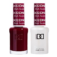 Dnd Gel Polish Set 1 Each Of Red Gel Polish And Red Nail Polish 432 Dark Scarlet 05 Fl Oz