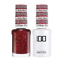 Dnd Gel Polish Set 1 Each Of Red Gel Polish And Red Nail Polish 770 Holy Berry 05 Fl Oz