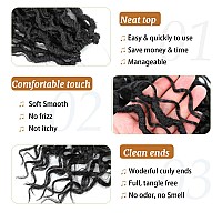 Forevery Faux Locs Crochet Hair 12 Inch Goddess Locs Crochet Hair 6 Packs Prelooped Crochet Hair For Black Women River Locs Cro